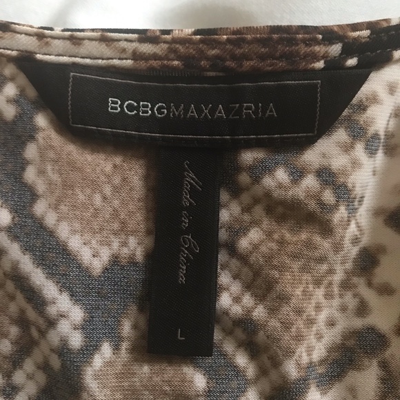 BCBG Max Azria snake print dress. Size large. - Picture 2 of 2